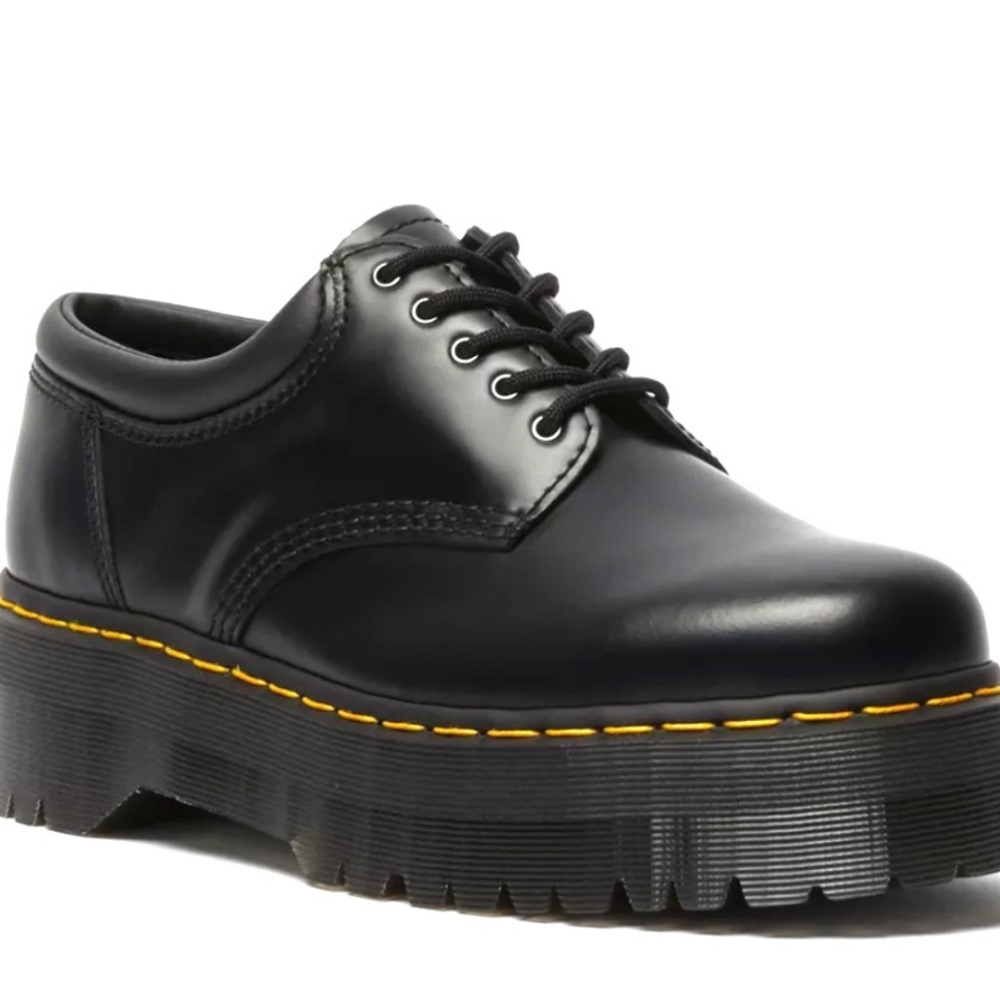 DR. MARTENS 8053 LEATHER PLATFORM CASUAL SHOES